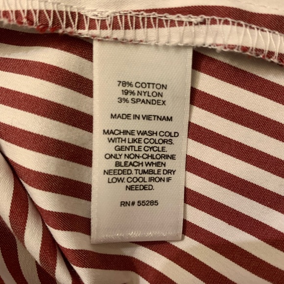 EXPRESS Striped Shift Top | Sz S - Picture 5 of 5